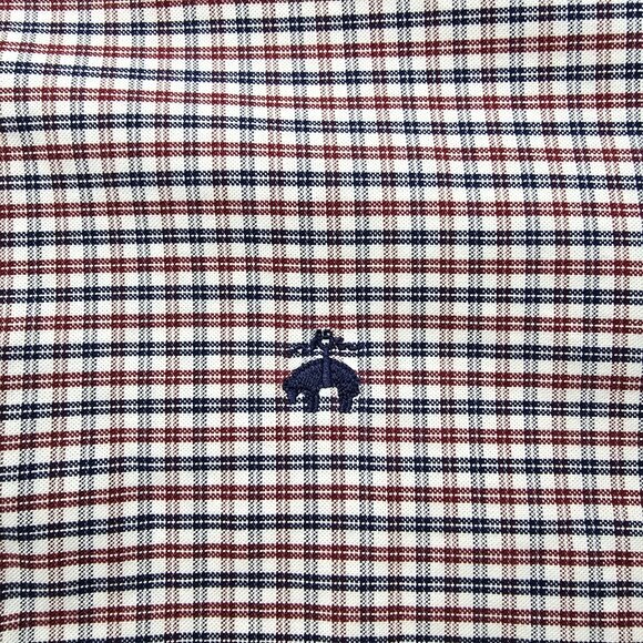 Brooks Brothers Shirt Mens XL Check Button Down‎ Long Sleeve Non-Iron Stretch - Picture 3 of 7